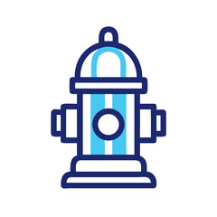 Fire Hydrant Icon Representing Fire Safety Equipment and Emergency Response