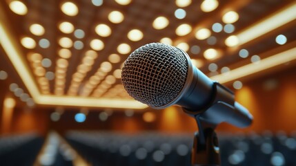 Meeting Microphone in Conference Hall