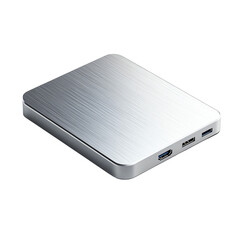 External hard drive, white isolate background