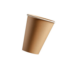 open cup isolated on white