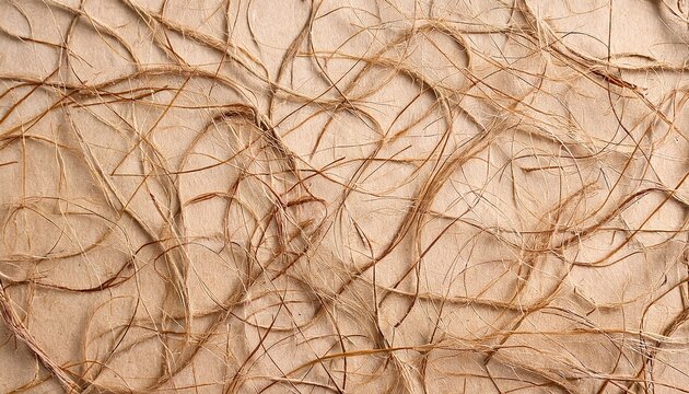 recycled brown paper texture brown caotic fibers on the beige background