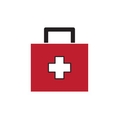 first aid box color icon