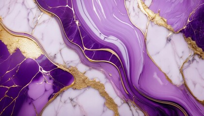 elegant lilac marble with gold veins and droplets abstract luxury background design