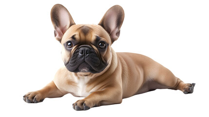 Obraz premium Beautiful French Bulldog Isolated on White Background for Pet Lovers