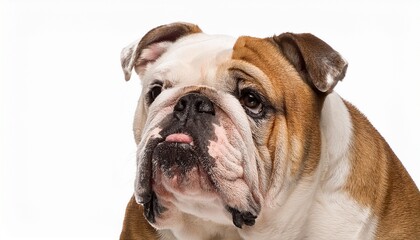Fototapeta premium english bulldog isolated on white