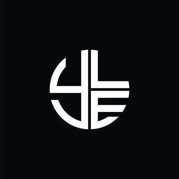YLE logo YLE icon YLEvector YLE monogram YLEletter YLEminimalist YLE Circle YLEflat Unique modern flat abstract logo design.