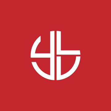 YLV logo YLV icon YLVvector YLV monogram YLVletter YLVminimalist YLV Circle YLVflat Unique modern flat abstract logo design.
