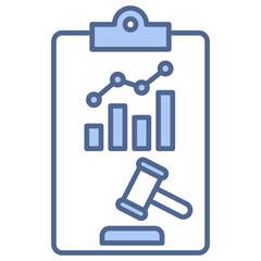 Compliance Analysis Blue Icon