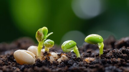 Tiny Sprout Emerging from the Earth: A Symbol of New Beginnings