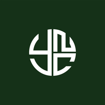 YNC logo YNC icon YNCvector YNC monogram YNCletter YNCminimalist YNC Circle YNCflat Unique modern flat abstract logo design.
