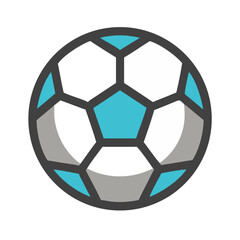 Obraz premium Soccer Ball Icon Representing Sports or Recreation Activities