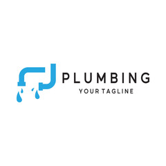 plumbing logo for water tap pipes for buildings, building stores, repair services, contractors, businesses, companies