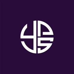YPS logo YPS icon YPS vector YPS monogram YPS letter YPS minimalist YPS Circle YPS flat Unique modern flat abstract logo design.