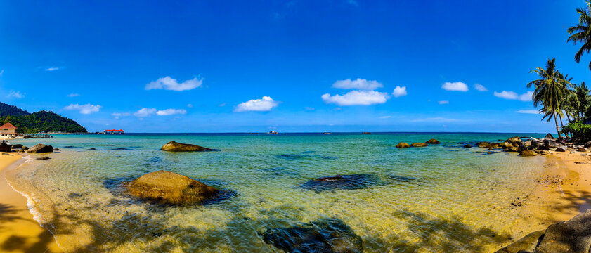 Pulau Tioman tropical island in Malaysia. South China sea. Southeast Asia