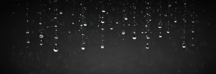 Water droplets cascade, blurred motion, sharp edge, dark background,  science,  blur,  element