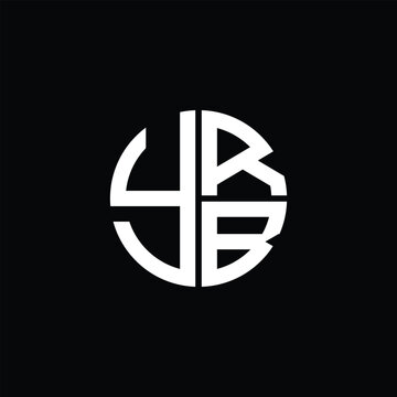 YRB logo YRB icon YRBvector YRB monogram YRBletter YRBminimalist YRB Circle YRBflat Unique modern flat abstract logo design.