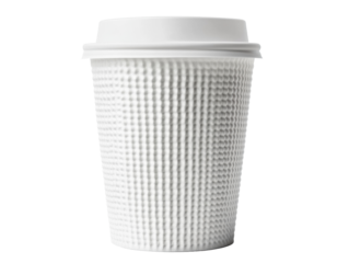 Coffee cup design for branding and promotional purposes, cut out