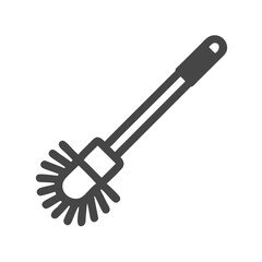Naklejka premium Toilet Brush Icon Representing Bathroom Cleaning and Sanitation Tool