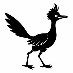 Bold Roadrunner Silhouette Art