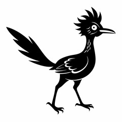 Bold Roadrunner Silhouette Art