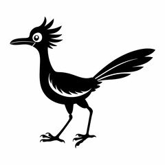 Bold Roadrunner Silhouette Art