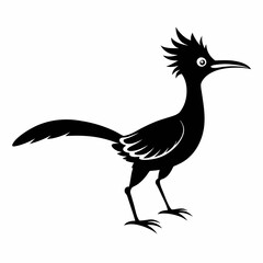 Bold Roadrunner Silhouette Art