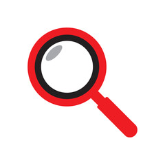 3D-Style Magnifying Glass Icon Vector