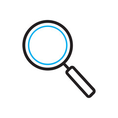 Search Icon with Subtle Shadow Vector