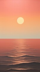 Fototapeta premium Minimal sunrise outdoors horizon sunset.