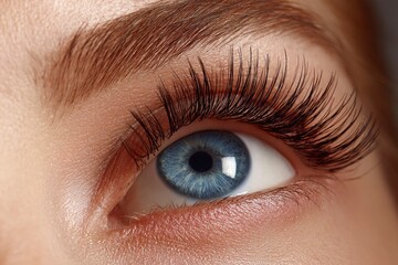 Obraz premium Eye with Long Eyelashes and Brow