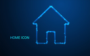 Low Poly Home Icon – Minimalist Geometric Design for UI, Apps, Websites, and Digital Projects