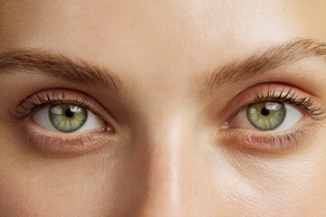 Obraz premium Green Eyes Closeup