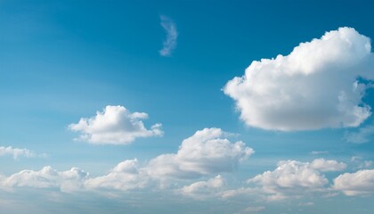 Fototapeta premium pastel blue sky with light clouds