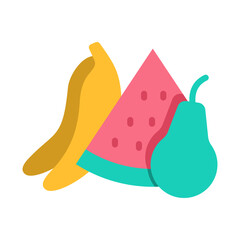 Fresh Tropical Fruits Icon