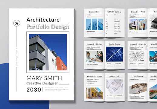 Architecture Portfolio Template Layout