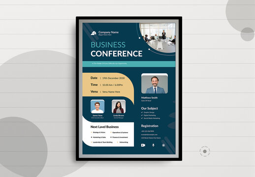 Business Conference Poster Layout