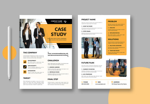 Business Success Case Study Template Layout