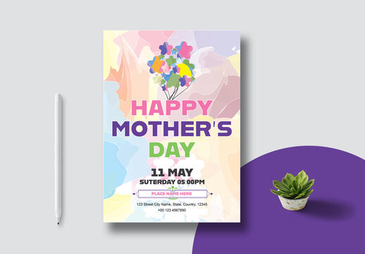 Happy Mothers Day Flyer Layout