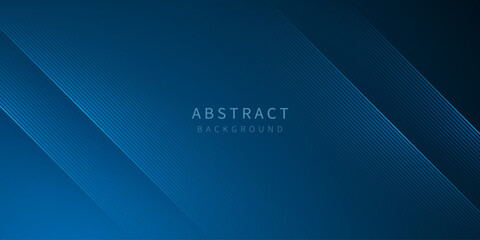Abstract background of dark blue vector overlapping diagonal lines modern neon light