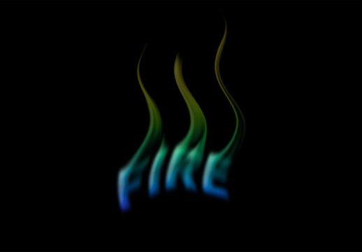 Smoky Fire Text Effect