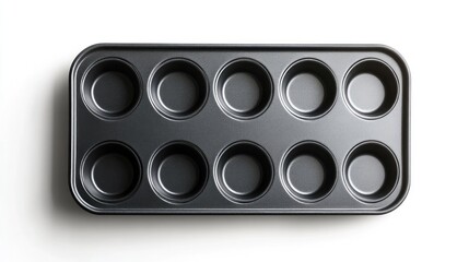 Black muffin tin for baking
