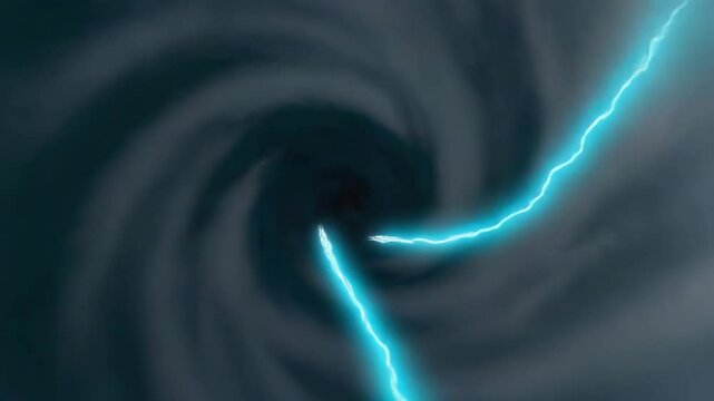 4K Cinematic Clouds with Animated Lightning Strikes | Stormy Sky with Flashing Thunderbolts | Weather Animation Background