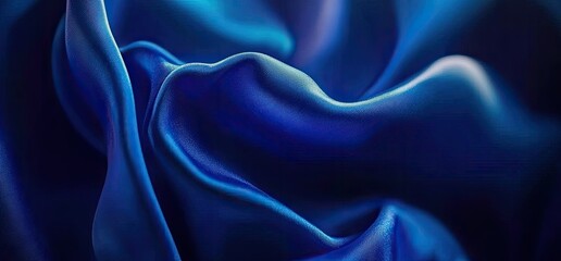 Deep Blue Luxurious Fabric Texture