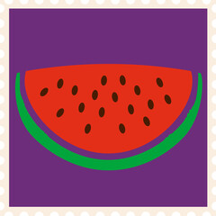 Vintage travel postage stamp