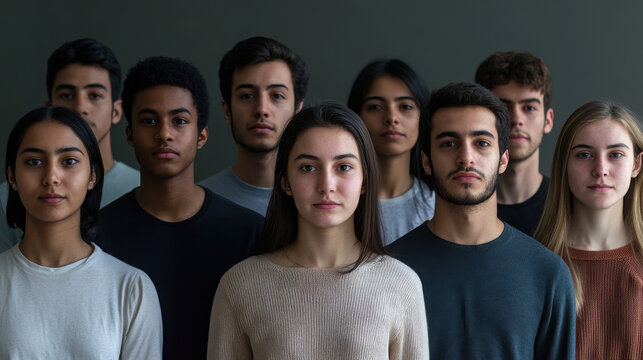 portraits of students from various nationalities and ages showcasing range of emotions during exams and study. - Powered by Adobe