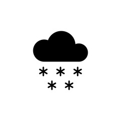 snowy weather, snow, winter icon
