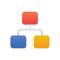 Flow Chart Vector icon
