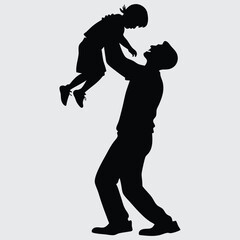 A Father’s Love Knows No Limits image silhouette design vector art and illustration