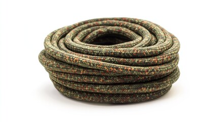Coiled camouflage rope