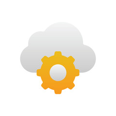 Cloud Tech Vector icon